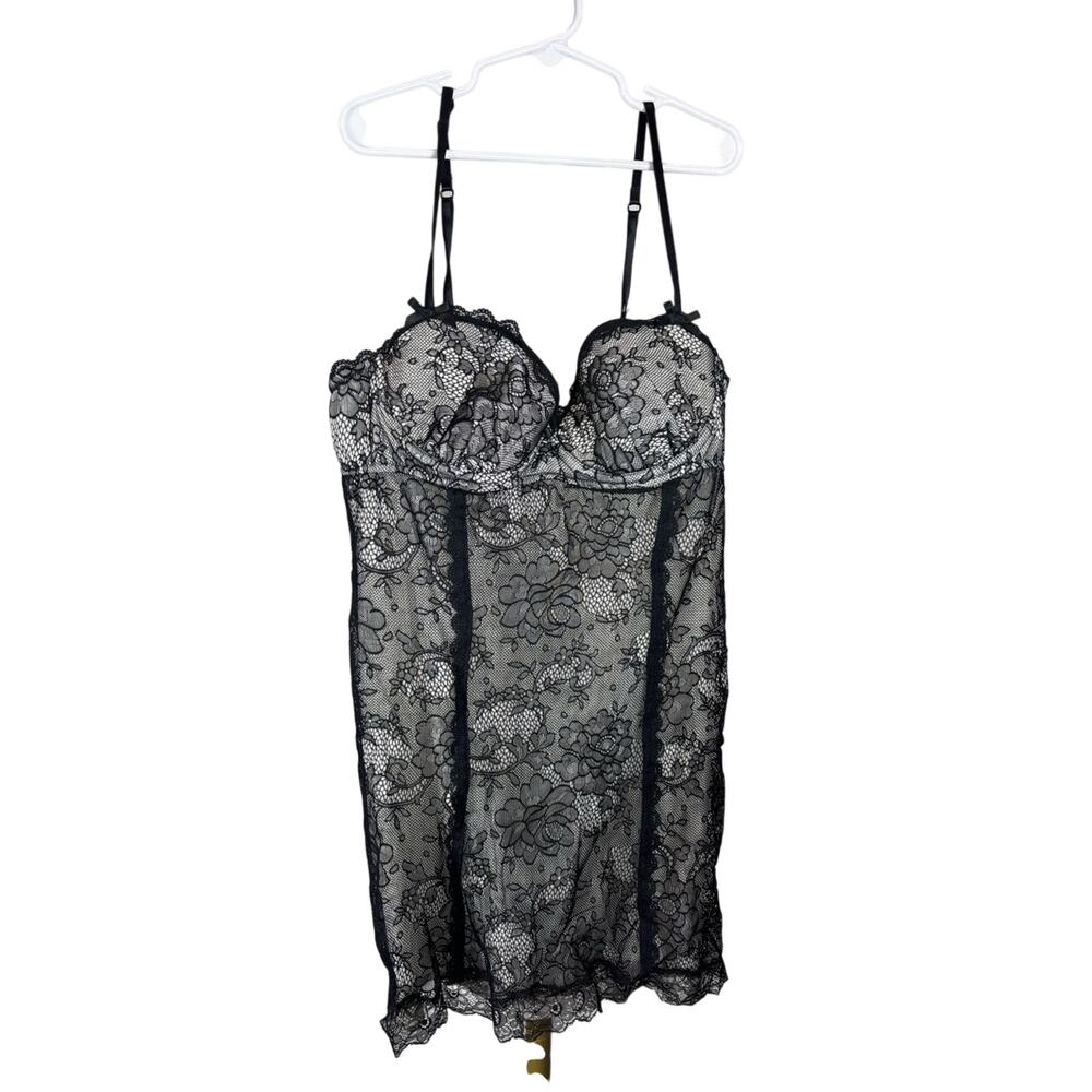 Victoria’s Secret Sexy Little Thing Black Lace Lingerie Size 34C